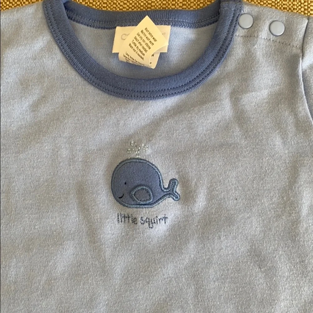 Carter’s onesie. 100% cotton. Size 6-9 mon…